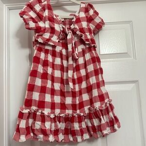 Ivy City Co, Mini Picnic dress. Red and White Checkered.